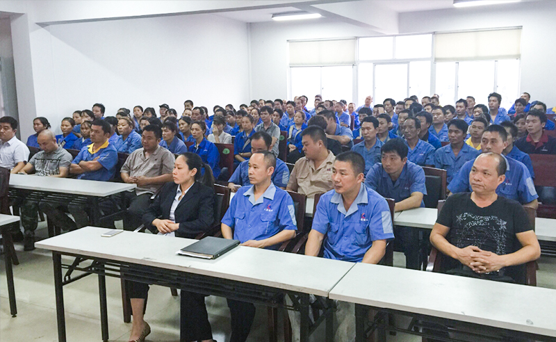 熱烈祝賀2015年（nián）10月溫州三聯鍛造有限公司管理升級（jí）誓師大會順利召（zhào）開（kāi）