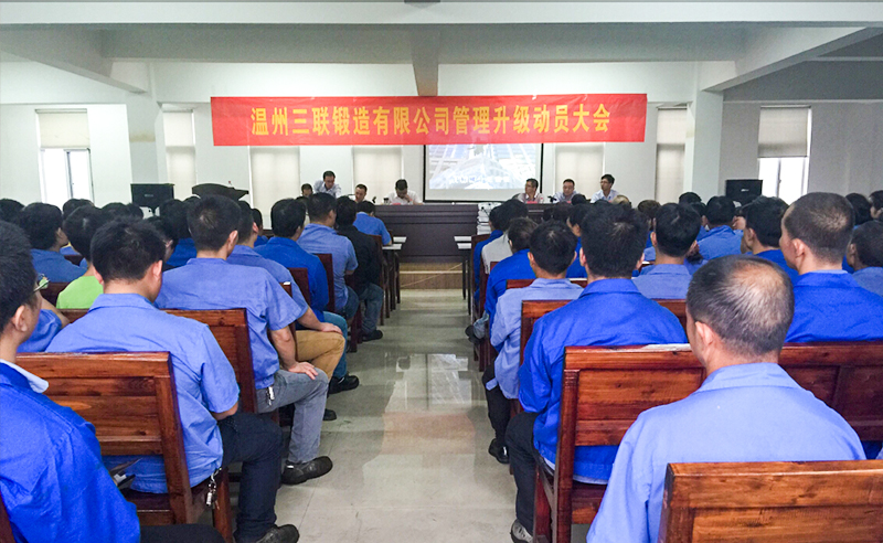 熱烈祝賀2015年9月溫州三聯鍛（duàn）造（zào）有限公司（sī）管理升級正式（shì）啟（qǐ）動！