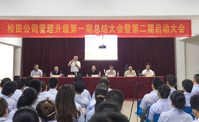2015年6月（yuè）鬆田企業管理升級第一期總結暨第二期啟動大會順利召開