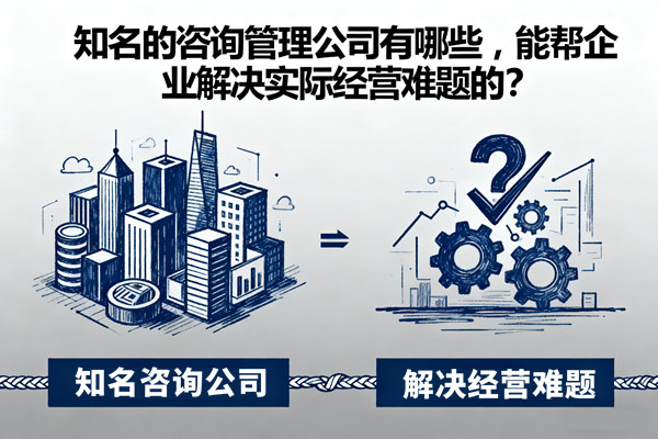 知名的谘詢管理公司有哪些，能幫企業解決實際經營難題的？