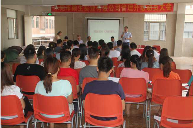 2015年6月1日—至今東莞市穎生實業有限公司推行全麵管理升級