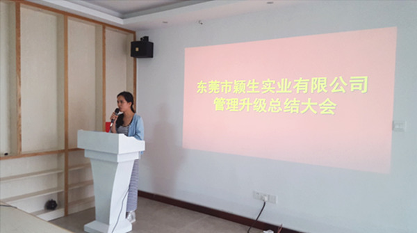 東莞穎（yǐng）生實業有限公司管（guǎn）理升（shēng）級總結大會
