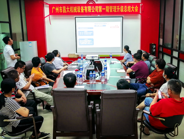 廣州市昌大機械設備有限公司管理升（shēng）級總結大會