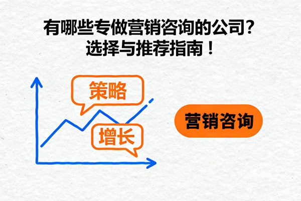 有哪（nǎ）些專做營銷谘詢的公司？選擇與推薦指南！