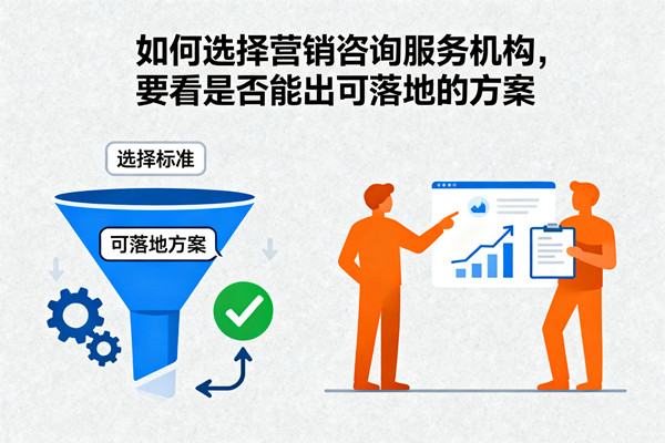 如何選擇營銷谘（zī）詢服務機構，要（yào）看是（shì）否（fǒu）能出可落地的方案